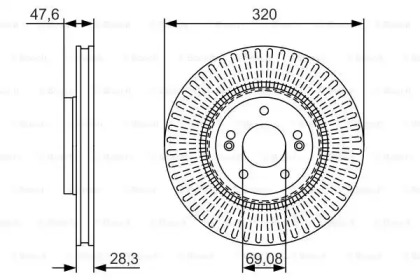 Тормозной диск (BOSCH: 0 986 479 A21)