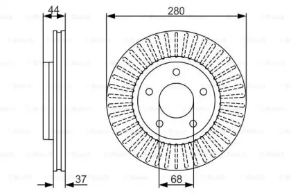 Тормозной диск (BOSCH: 0 986 479 A28)