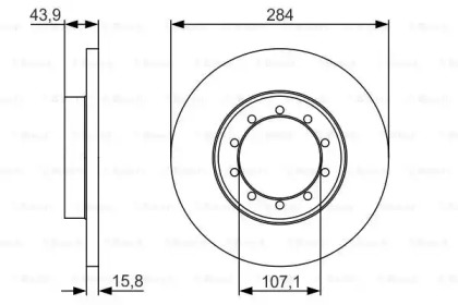 Тормозной диск (BOSCH: 0 986 479 A34)