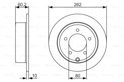 Тормозной диск (BOSCH: 0 986 479 A39)