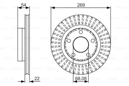 Тормозной диск (BOSCH: 0 986 479 A42)