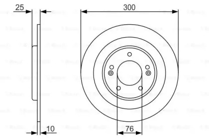 Тормозной диск (BOSCH: 0 986 479 A46)