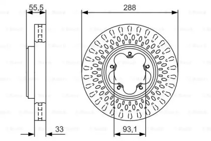 Тормозной диск (BOSCH: 0 986 479 A49)