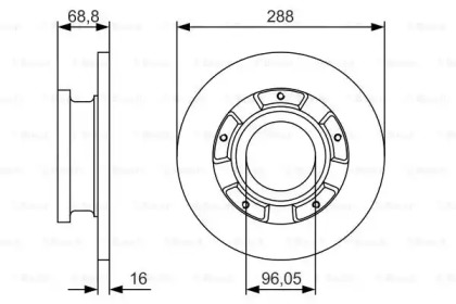 Тормозной диск (BOSCH: 0 986 479 A50)