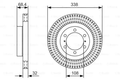 Тормозной диск (BOSCH: 0 986 479 A65)