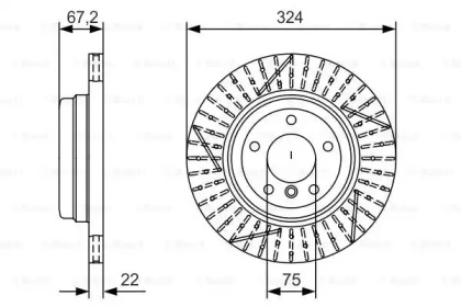 Тормозной диск (BOSCH: 0 986 479 A78)