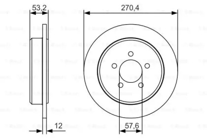 Тормозной диск (BOSCH: 0 986 479 A80)