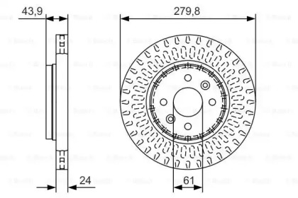 Тормозной диск (BOSCH: 0 986 479 A85)