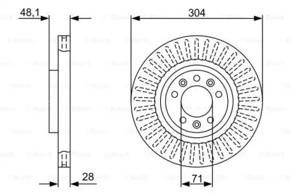 Тормозной диск (BOSCH: 0 986 479 A89)