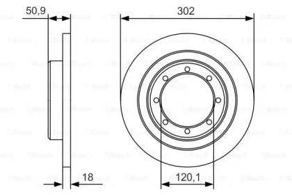 Тормозной диск (BOSCH: 0 986 479 A93)