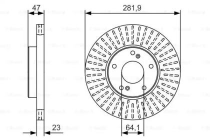 Тормозной диск (BOSCH: 0 986 479 A99)