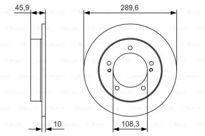 Тормозной диск (BOSCH: 0 986 479 B09)