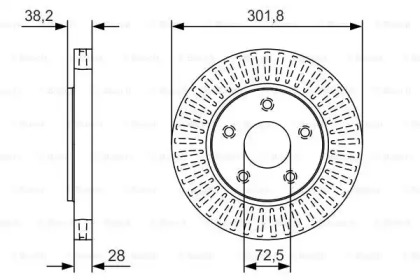 Тормозной диск (BOSCH: 0 986 479 B17)