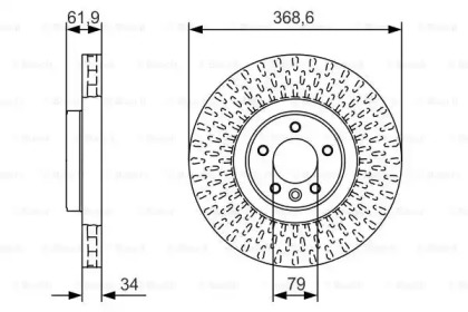 Тормозной диск (BOSCH: 0 986 479 B18)