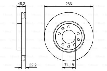 Тормозной диск (BOSCH: 0 986 479 C34)