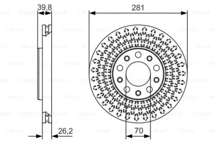 Тормозной диск (BOSCH: 0 986 479 C42)