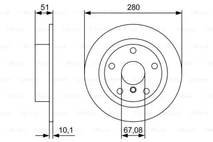 Тормозной диск (BOSCH: 0 986 479 C92)