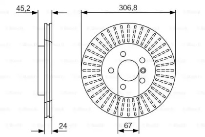 Тормозной диск (BOSCH: 0 986 479 C93)