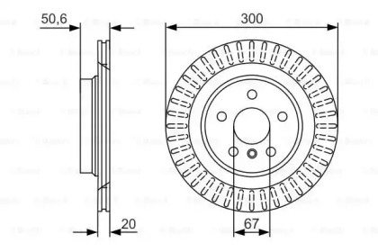 Тормозной диск (BOSCH: 0 986 479 C95)