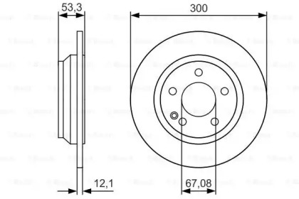 Тормозной диск (BOSCH: 0 986 479 D12)