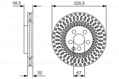 Тормозной диск (BOSCH: 0 986 479 D13)