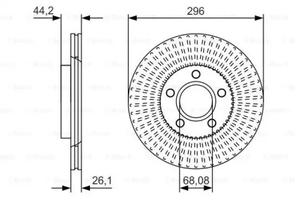 Тормозной диск (BOSCH: 0 986 479 D15)