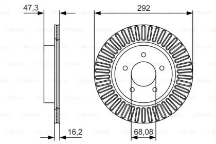 Тормозной диск (BOSCH: 0 986 479 D20)