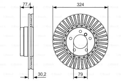 Тормозной диск (BOSCH: 0 986 479 D39)