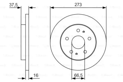 Тормозной диск (BOSCH: 0 986 479 R02)