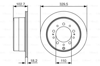 Тормозной диск (BOSCH: 0 986 479 R15)