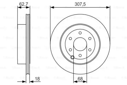 Тормозной диск (BOSCH: 0 986 479 R21)