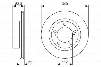 Тормозной диск (BOSCH: 0 986 479 R29)