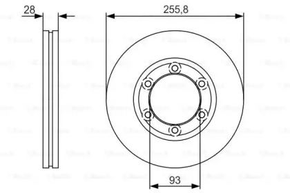 Тормозной диск (BOSCH: 0 986 479 R37)