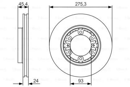 Тормозной диск (BOSCH: 0 986 479 R40)