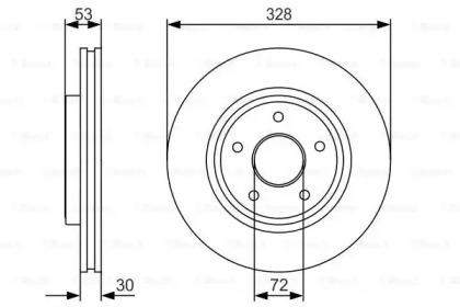 Тормозной диск (BOSCH: 0 986 479 R48)