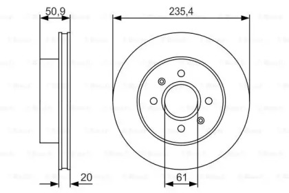 Тормозной диск (BOSCH: 0 986 479 R52)