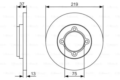 Тормозной диск (BOSCH: 0 986 479 R62)