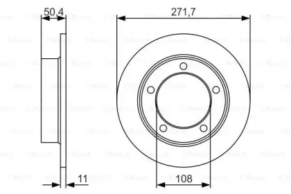 Тормозной диск (BOSCH: 0 986 479 R73)