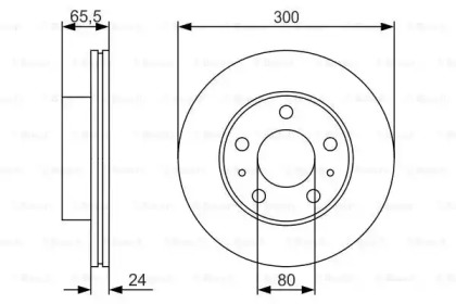 Тормозной диск (BOSCH: 0 986 479 R86)