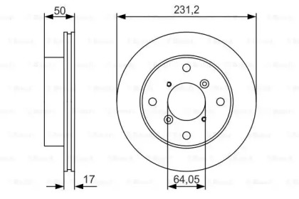 Тормозной диск (BOSCH: 0 986 479 R96)