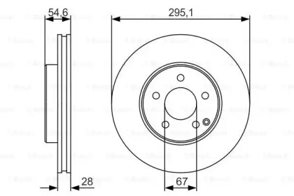 Тормозной диск (BOSCH: 0 986 479 R99)