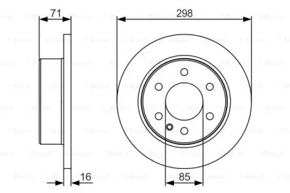 Тормозной диск (BOSCH: 0 986 479 S05)