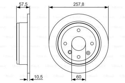 Тормозной диск (BOSCH: 0 986 479 S08)