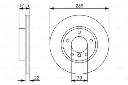 Тормозной диск (BOSCH: 0 986 479 S10)