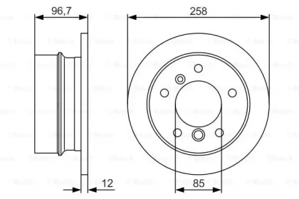 Тормозной диск (BOSCH: 0 986 479 S17)