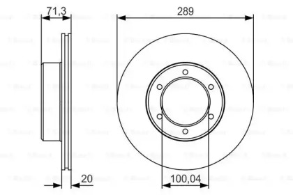 Тормозной диск (BOSCH: 0 986 479 S24)