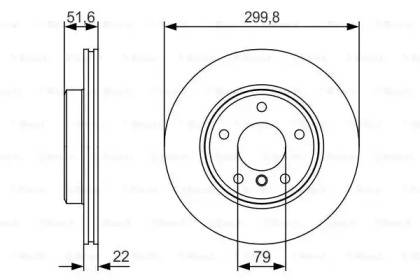 Тормозной диск (BOSCH: 0 986 479 S32)