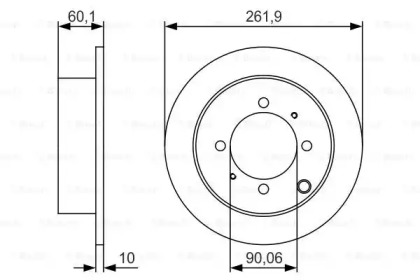 Тормозной диск (BOSCH: 0 986 479 S53)