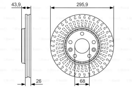 Тормозной диск (BOSCH: 0 986 479 S93)