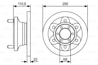 Тормозной диск (BOSCH: 0 986 479 S95)